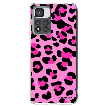 Picasee silikonowe przeźroczyste etui na Xiaomi Redmi Note 11 Pro+ 5G - Pink Tiger