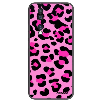 Picasee silikonowe czarne etui na Honor 70 - Pink Tiger