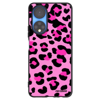 Picasee silikonowe czarne etui na Honor X7 - Pink Tiger