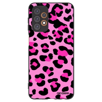 Picasee silikonowe czarne etui na Samsung Galaxy A23 A235F 4G - Pink Tiger