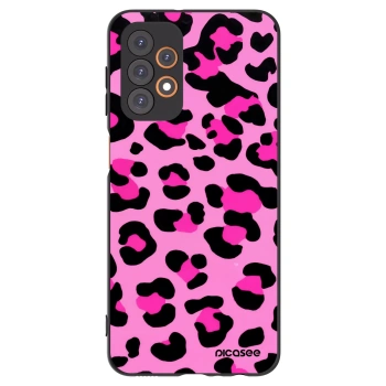 Picasee silikonowe czarne etui na Samsung Galaxy A23 A236B 5G - Pink Tiger