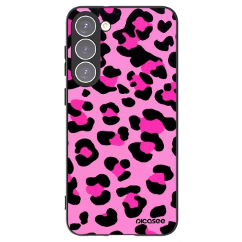 Picasee silikonowe czarne etui na Samsung Galaxy S23+ 5G - Pink Tiger