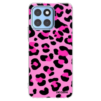 Picasee silikonowe przeźroczyste etui na Honor X8 5G - Pink Tiger