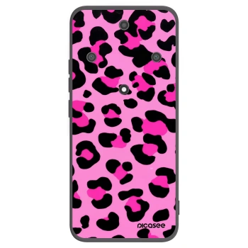 Picasee silikonowe czarne etui na Honor Magic5 Lite 5G - Pink Tiger