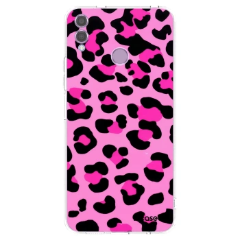 Picasee silikonowe przeźroczyste etui na Honor 8X - Pink Tiger