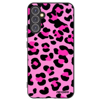 Picasee silikonowe czarne etui na Samsung Galaxy A34 5G A346B - Pink Tiger