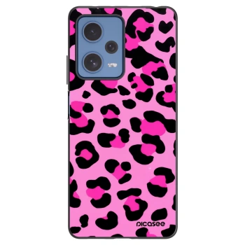 Picasee silikonowe czarne etui na Xiaomi Redmi Note 12 Pro 5G - Pink Tiger