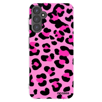 Picasee silikonowe przeźroczyste etui na Samsung Galaxy A14 5G A146P - Pink Tiger