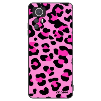 Picasee silikonowe czarne etui na Xiaomi Redmi Note 12S - Pink Tiger