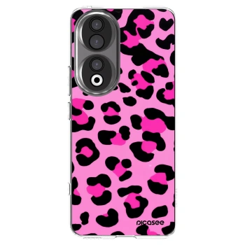 Picasee silikonowe przeźroczyste etui na Honor 90 5G - Pink Tiger