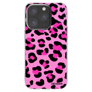 Picasee silikonowe przeźroczyste etui na Apple iPhone 15 Pro - Pink Tiger