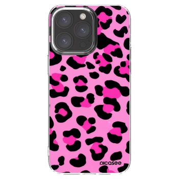 Picasee silikonowe przeźroczyste etui na Apple iPhone 15 Pro Max - Pink Tiger