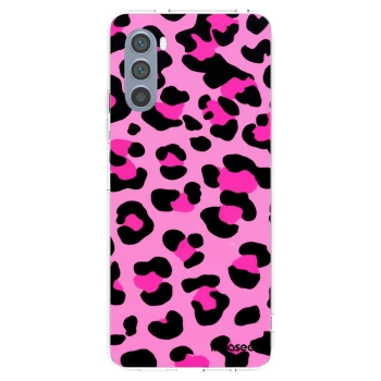 Picasee silikonowe przeźroczyste etui na Motorola Moto G62 - Pink Tiger