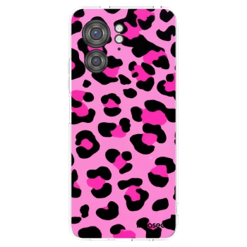 Picasee silikonowe przeźroczyste etui na Motorola Edge 40 - Pink Tiger