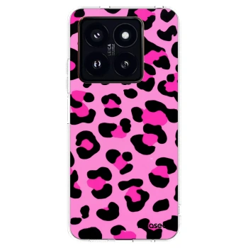 Picasee silikonowe przeźroczyste etui na Xiaomi 14 Pro - Pink Tiger