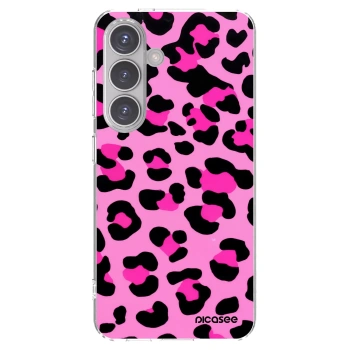 Picasee silikonowe przeźroczyste etui na Samsung Galaxy S24 S921B 5G - Pink Tiger