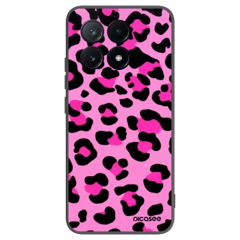 Picasee silikonowe czarne etui na Xiaomi Poco X6 Pro - Pink Tiger