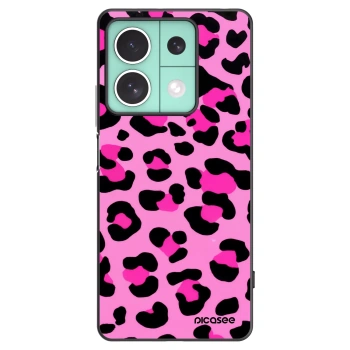 Picasee silikonowe czarne etui na Xiaomi Redmi Note 13 5G - Pink Tiger