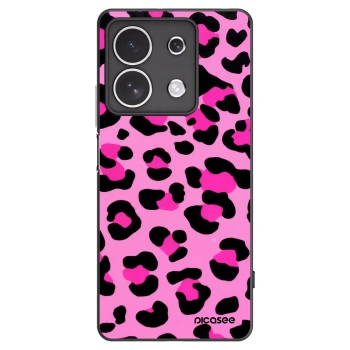 Picasee silikonowe czarne etui na Xiaomi Redmi Note 13 4G - Pink Tiger