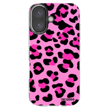 Picasee silikonowe przeźroczyste etui na Apple iPhone 16 - Pink Tiger