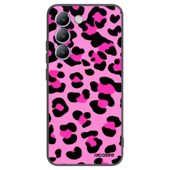 Picasee silikonowe czarne etui na Vivo V40 SE 5G - Pink Tiger