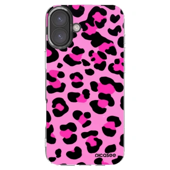 Picasee silikonowe przeźroczyste etui na Apple iPhone 16 Plus - Pink Tiger