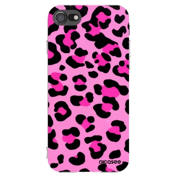 Picasee silikonowe przeźroczyste etui na Apple iPhone 7 - Pink Tiger