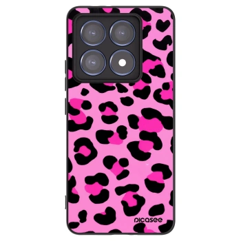 Picasee silikonowe czarne etui na Xiaomi 14T Pro - Pink Tiger