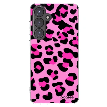 Picasee silikonowe przeźroczyste etui na Samsung Galaxy S24 FE S721B - Pink Tiger