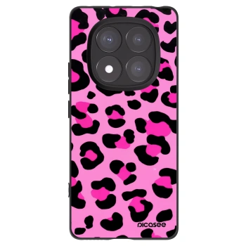 Picasee silikonowe czarne etui na Xiaomi Redmi Note 14 Pro+ 5G - Pink Tiger