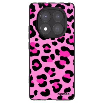 Picasee silikonowe czarne etui na Xiaomi Redmi Note 14 Pro 5G - Pink Tiger