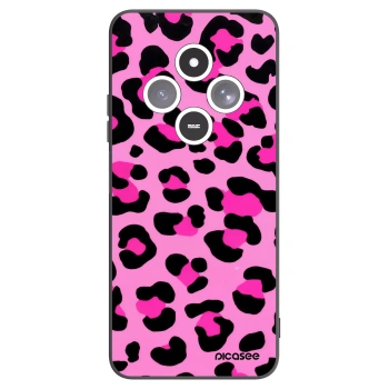 Picasee silikonowe czarne etui na Xiaomi Redmi 14C - Pink Tiger