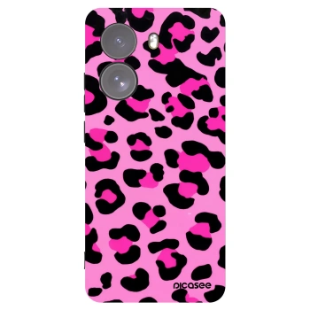 Picasee silikonowe czarne etui na Xiaomi Poco X7 - Pink Tiger