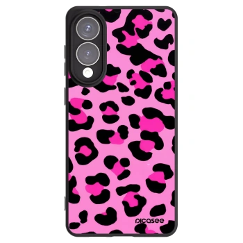 Picasee silikonowe czarne etui na Samsung Galaxy S25 Edge 5G - Pink Tiger