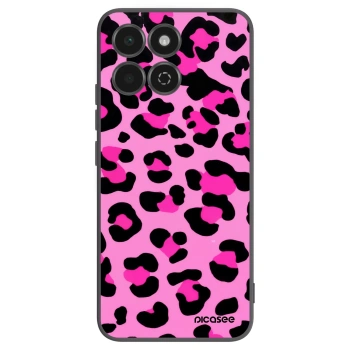 Picasee silikonowe czarne etui na Honor 200 Smart 5G - Pink Tiger