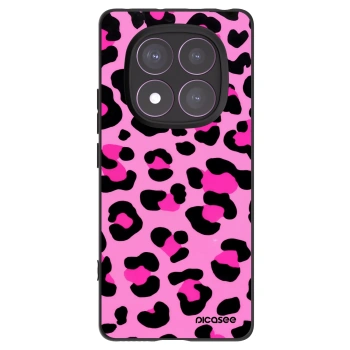 Picasee silikonowe czarne etui na Xiaomi Redmi Note 14 Pro 4G - Pink Tiger
