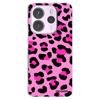 Picasee silikonowe przeźroczyste etui na Xiaomi Redmi Note 14 4G - Pink Tiger