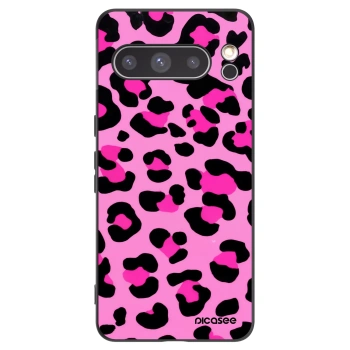 Picasee silikonowe czarne etui na Google Pixel 8 Pro - Pink Tiger