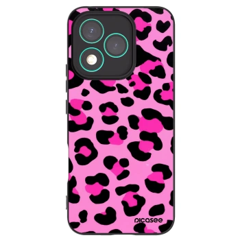 Picasee silikonowe czarne etui na Honor 400 Lite 5G - Pink Tiger