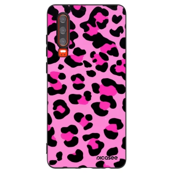 Picasee silikonowe czarne etui na Huawei P30 - Pink Tiger