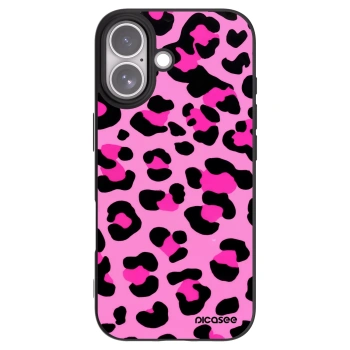 Picasee silikonowe czarne etui na Apple iPhone 17 - Pink Tiger