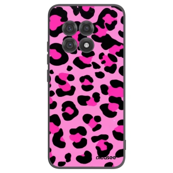 Picasee silikonowe czarne etui na OnePlus 13R 5G - Pink Tiger