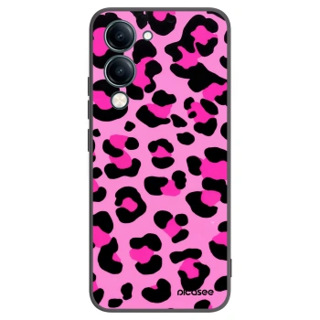 Picasee silikonowe czarne etui na Vivo Y29s 5G - Pink Tiger