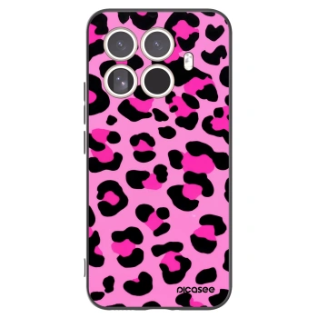 Picasee silikonowe czarne etui na Xiaomi 15T Pro - Pink Tiger