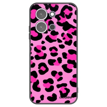 Picasee silikonowe czarne etui na Xiaomi Redmi 15C 5G - Pink Tiger