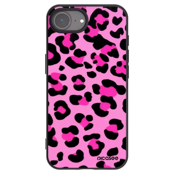 Picasee silikonowe czarne etui na Apple iPhone 17e - Pink Tiger