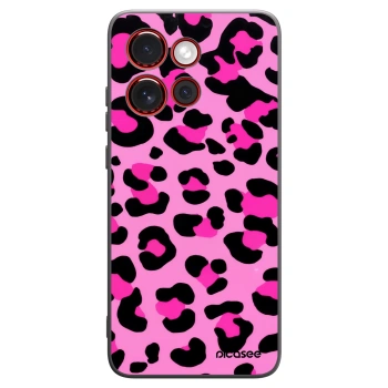 Picasee silikonowe czarne etui na Motorola Edge 60 Neo 5G - Pink Tiger