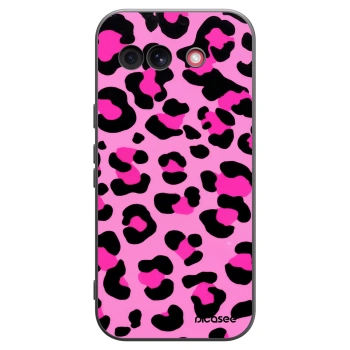 Picasee silikonowe czarne etui na Google Pixel 10a - Pink Tiger