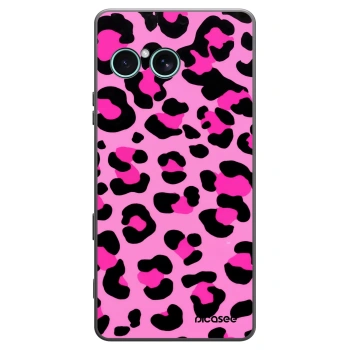 Picasee silikonowe czarne etui na Sony Xperia 10 VII - Pink Tiger