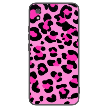 Picasee silikonowe czarne etui na Xiaomi Redmi 7A - Pink Tiger